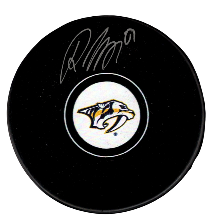 Roman Josi Signed Nashville Predators Logo Puck JSA Authenticated-Powers Sports Memorabilia