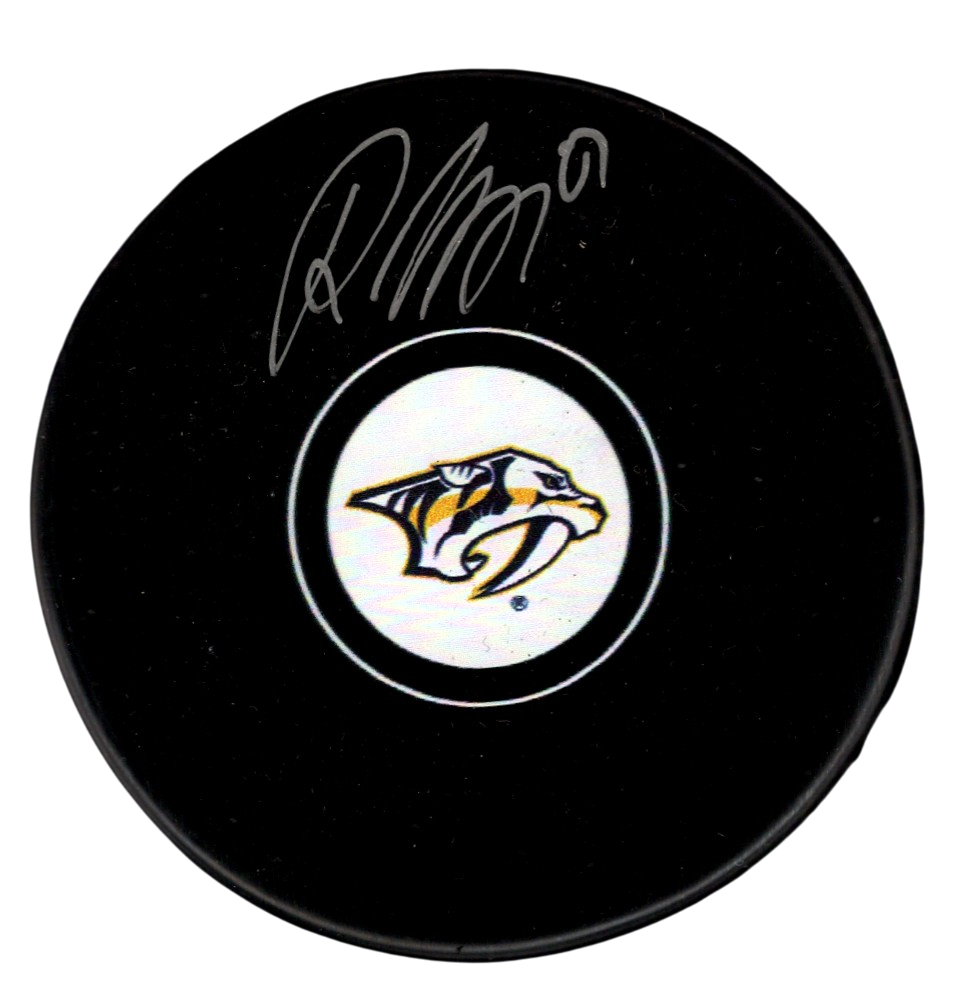 Roman Josi Signed Nashville Predators Logo Puck JSA Authenticated-Powers Sports Memorabilia