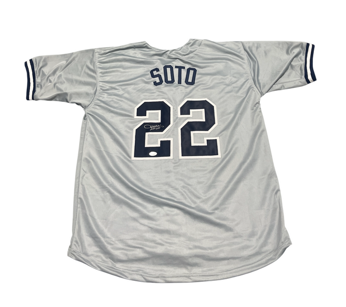 Juan Soto Signed New York Yankees Custom Jersey Beckett Witness BAS COA-Powers Sports Memorabilia