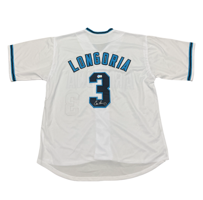 Evan Longoria Signed Arizona Diamondbacks Custom Jersey Beckett BAS COA-Powers Sports Memorabilia