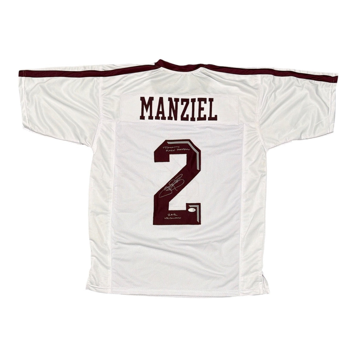 Johnny Manziel Signed Custom Jersey w/ Heisman + F**kin Insc JSA Witness Authenticated-Powers Sports Memorabilia
