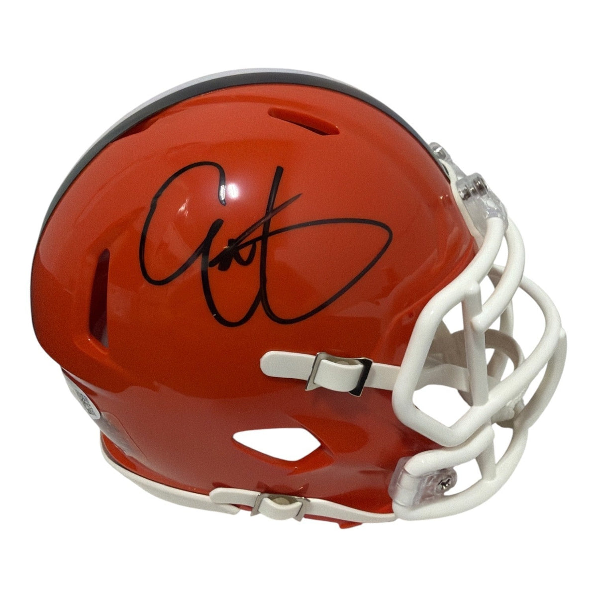 Eric Metcalf Signed Cleveland Browns TB Mini Helmet JSA Witness COA-Powers Sports Memorabilia