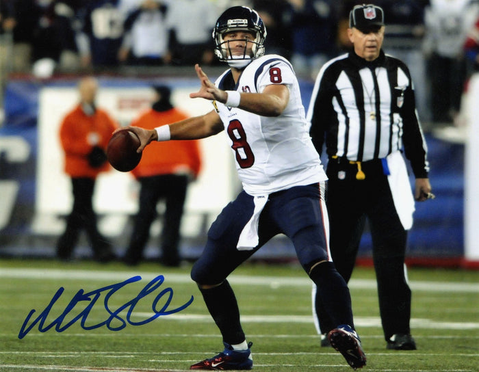 Matt Schaub Signed Houston Texans 8x10 Photo LSCM Authenticated #1-Powers Sports Memorabilia