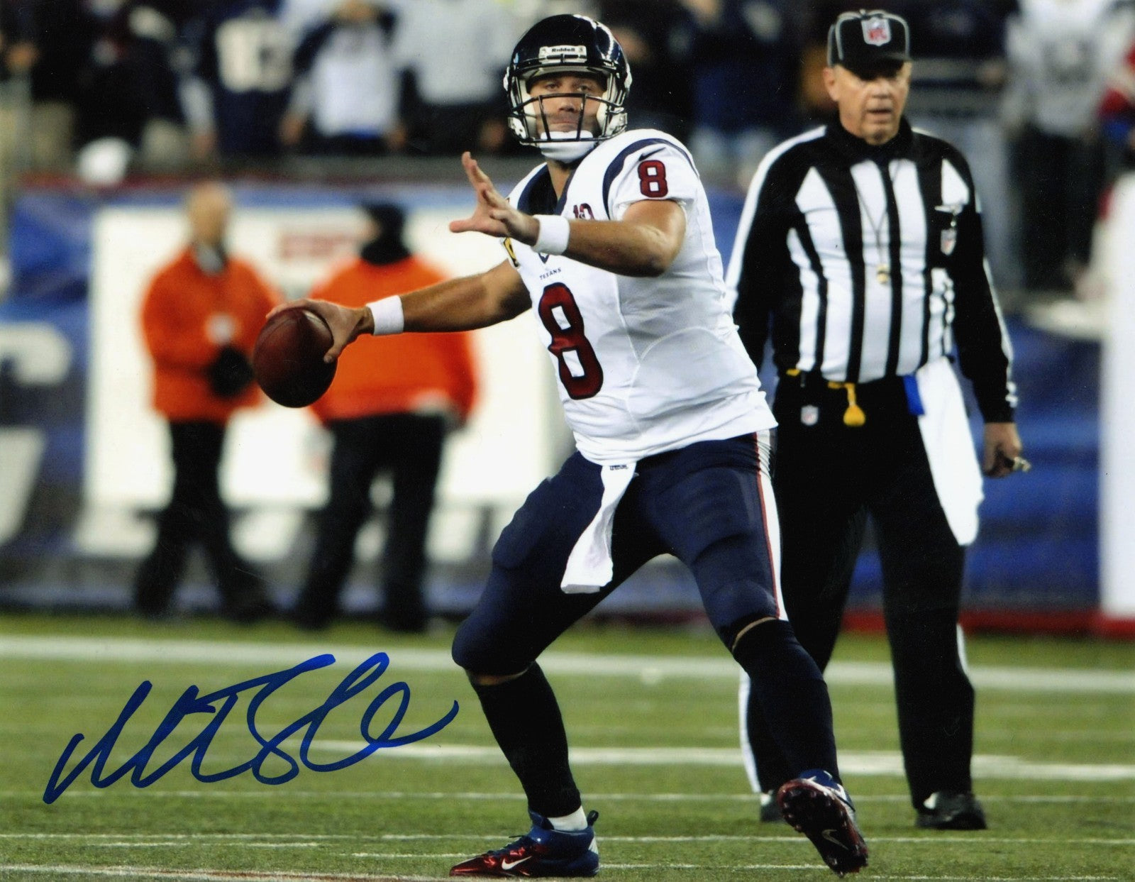 Matt Schaub Signed Houston Texans 8x10 Photo LSCM Authenticated #1-Powers Sports Memorabilia