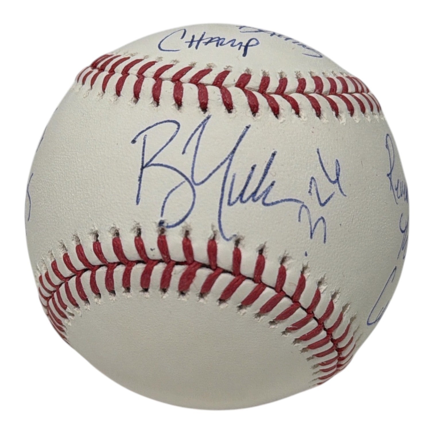Bill Mueller Signed ROMLB Baseball w/ 4 Insc JSA Authenticated Red Sox-Powers Sports Memorabilia