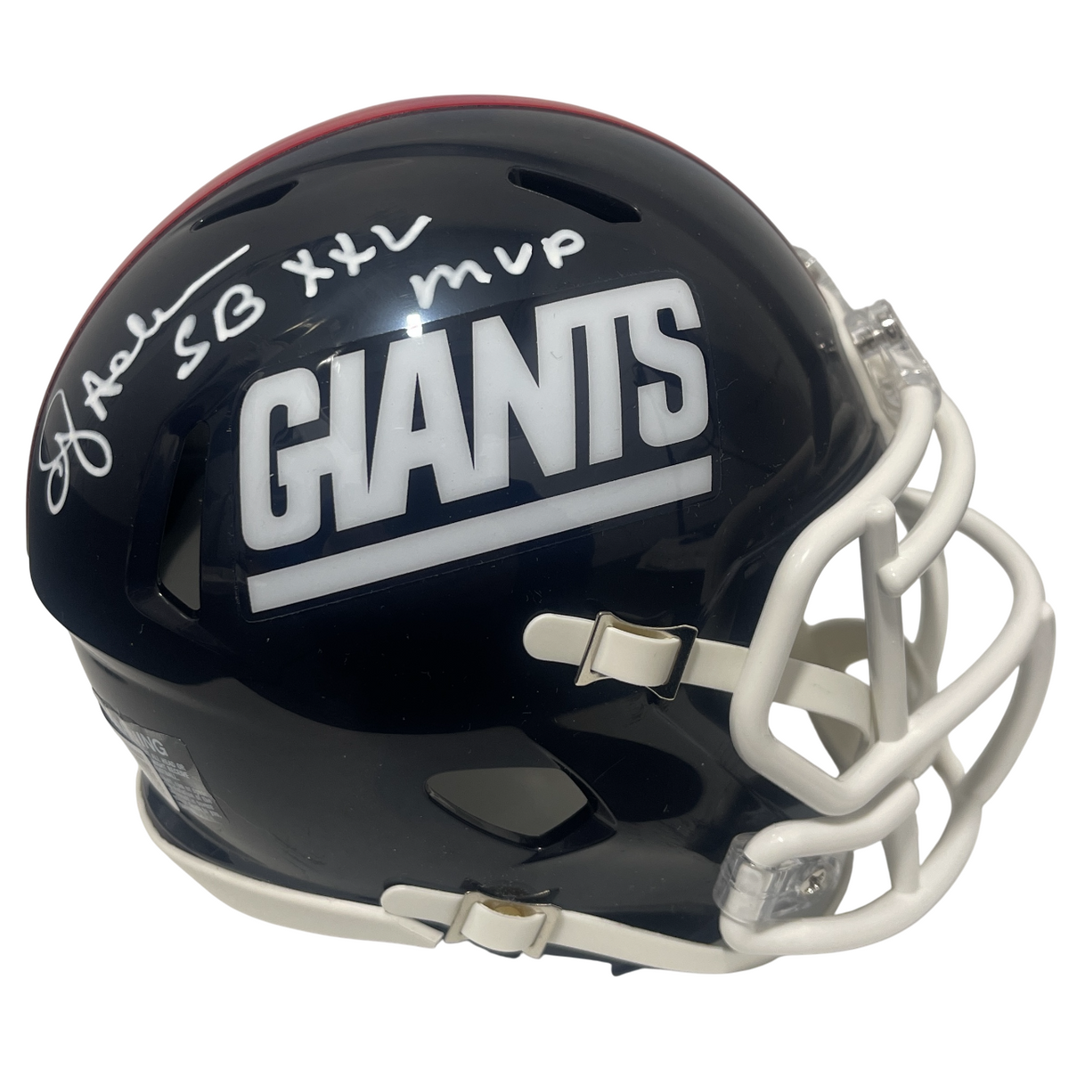 Ottis Anderson Signed Giants TB Mini Helmet w/ SB XXV MVP Beckett Witness Authenticated-Powers Sports Memorabilia