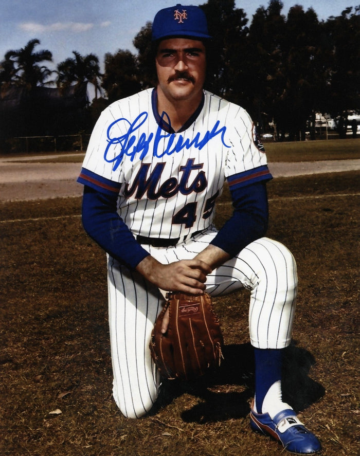 Jeff Reardon Signed New York Mets 8x10 Photo LSCM Authenticated #1-Powers Sports Memorabilia