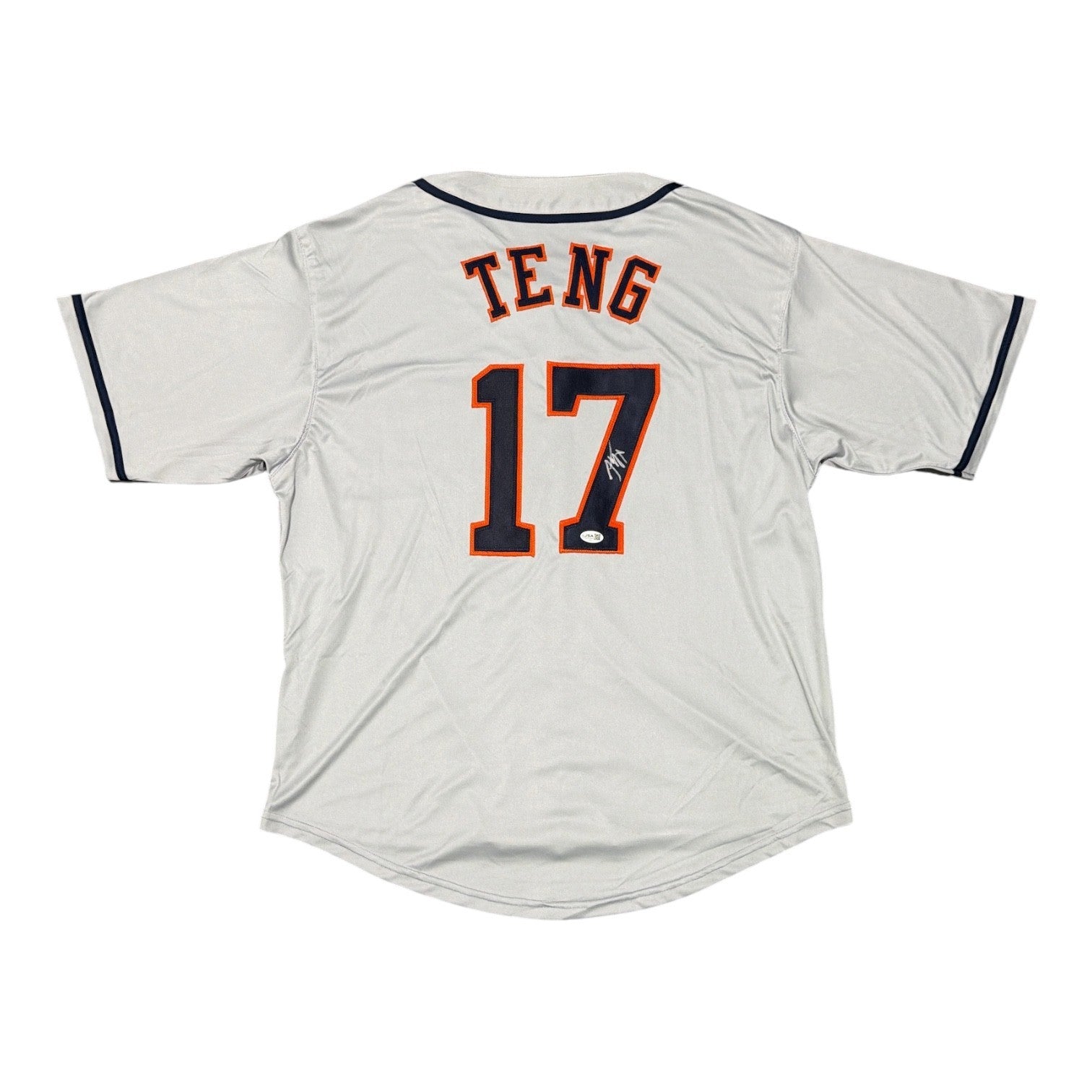 Kai-Wei Teng Signed Custom Jersey JSA Authenticated-Powers Sports Memorabilia