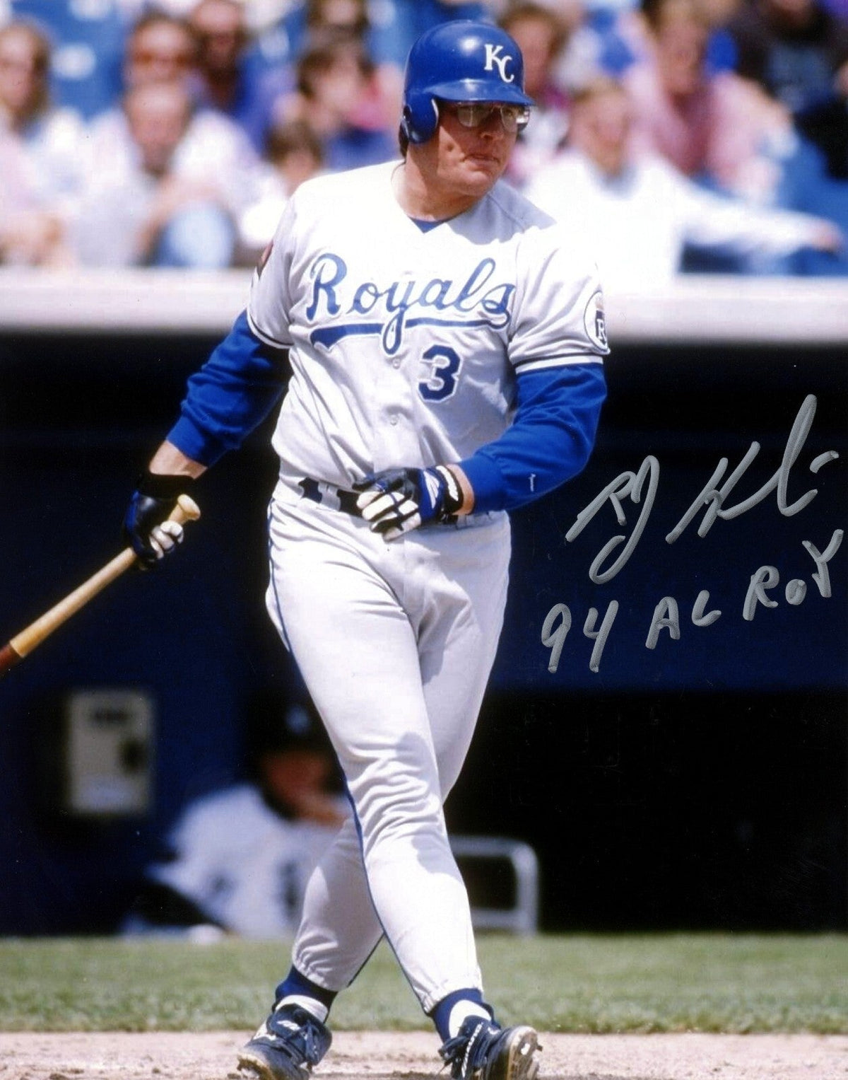 Bob Hamelin Signed Kansas City Royals 8x10 Photo w/ 94 AL ROY LSCM COA-Powers Sports Memorabilia