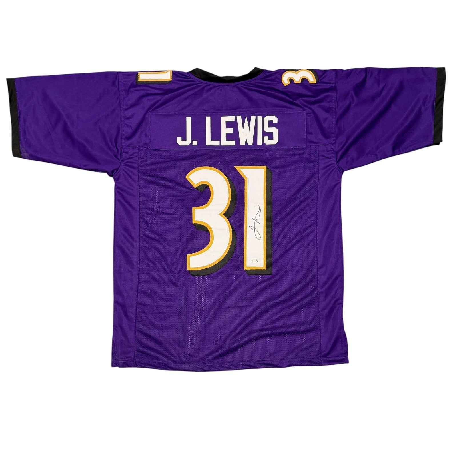 Jamal Lewis Signed Custom Jersey JSA Witness Authenticated-Powers Sports Memorabilia