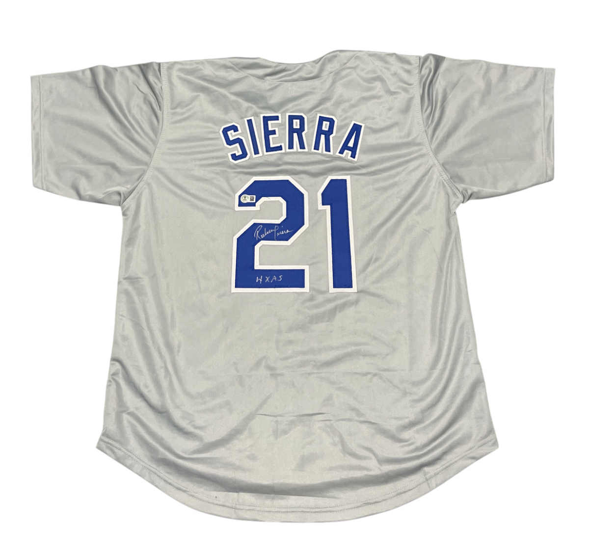 Ruben Sierra Signed Custom Jersey w/ 4x AS Beckett Witness Authenticated-Powers Sports Memorabilia
