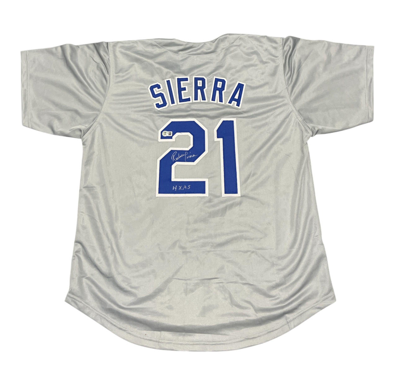 Ruben Sierra Signed Custom Jersey w/ 4x AS Beckett Witness Authenticated-Powers Sports Memorabilia