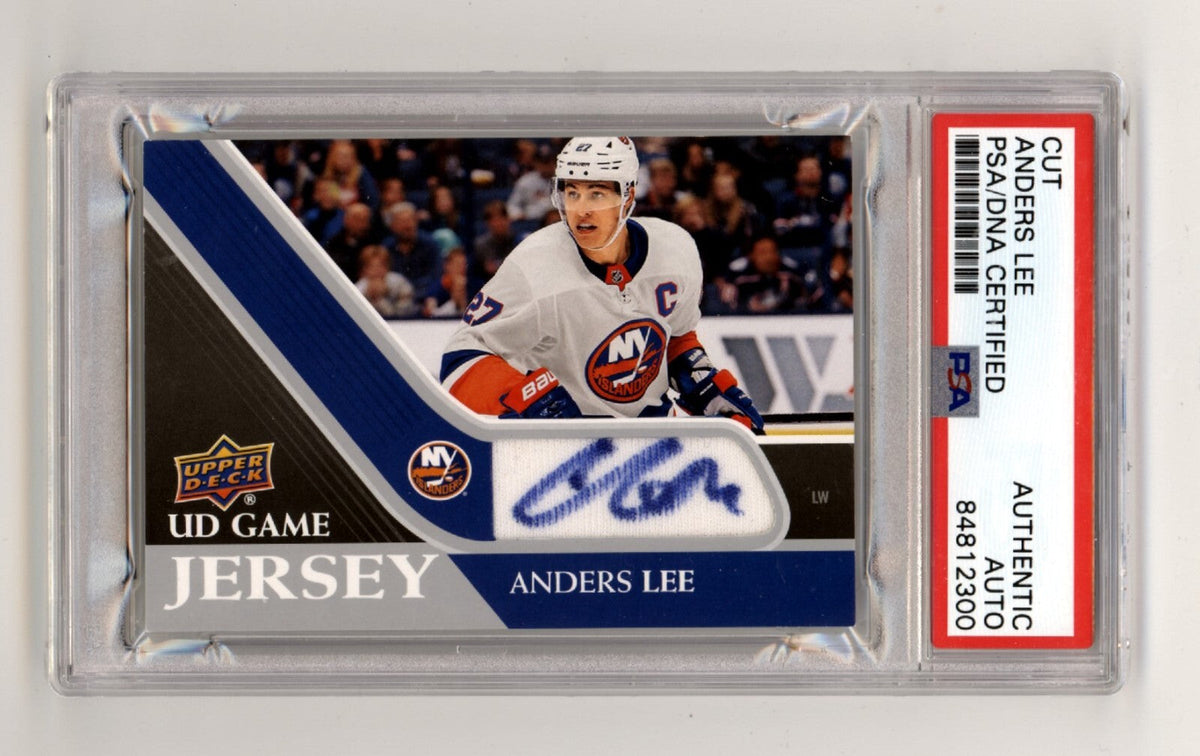 Anders Lee 2020-21 Upper Deck S1 Game Jersey Signed PSA Authentic Auto Islanders-Powers Sports Memorabilia