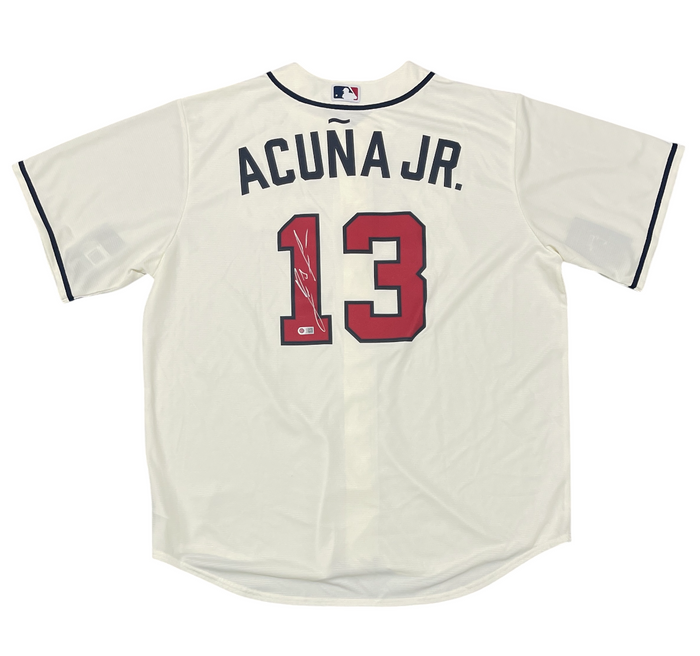 Ronald Acuña Jr Signed Autographed Atlanta Braves Nike Jersey ACUNA USASM COA-Powers Sports Memorabilia