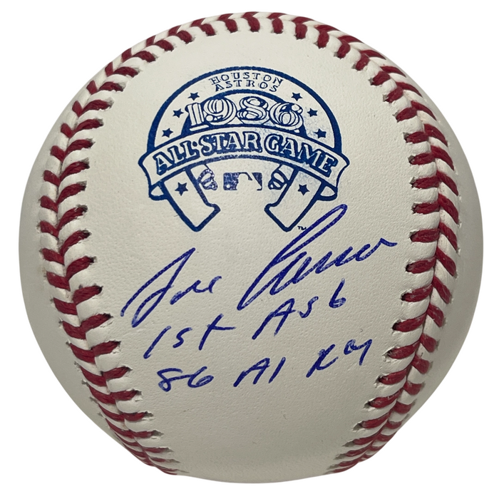 Jose Canseco Signed 1986 All Star ROMLB Baseball w/ 2 Insc. Beckett Witness Authenticated-Powers Sports Memorabilia