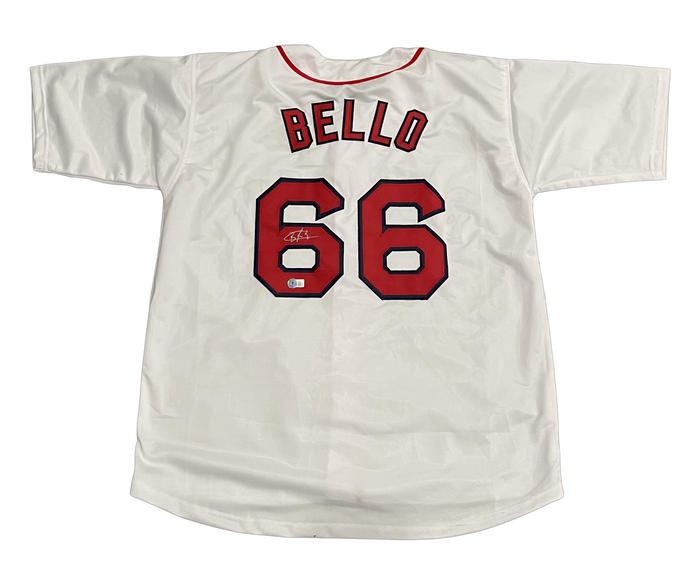 Brayan Bello Signed Boston Red Sox Custom Jersey Beckett Witness BAS COA-Powers Sports Memorabilia