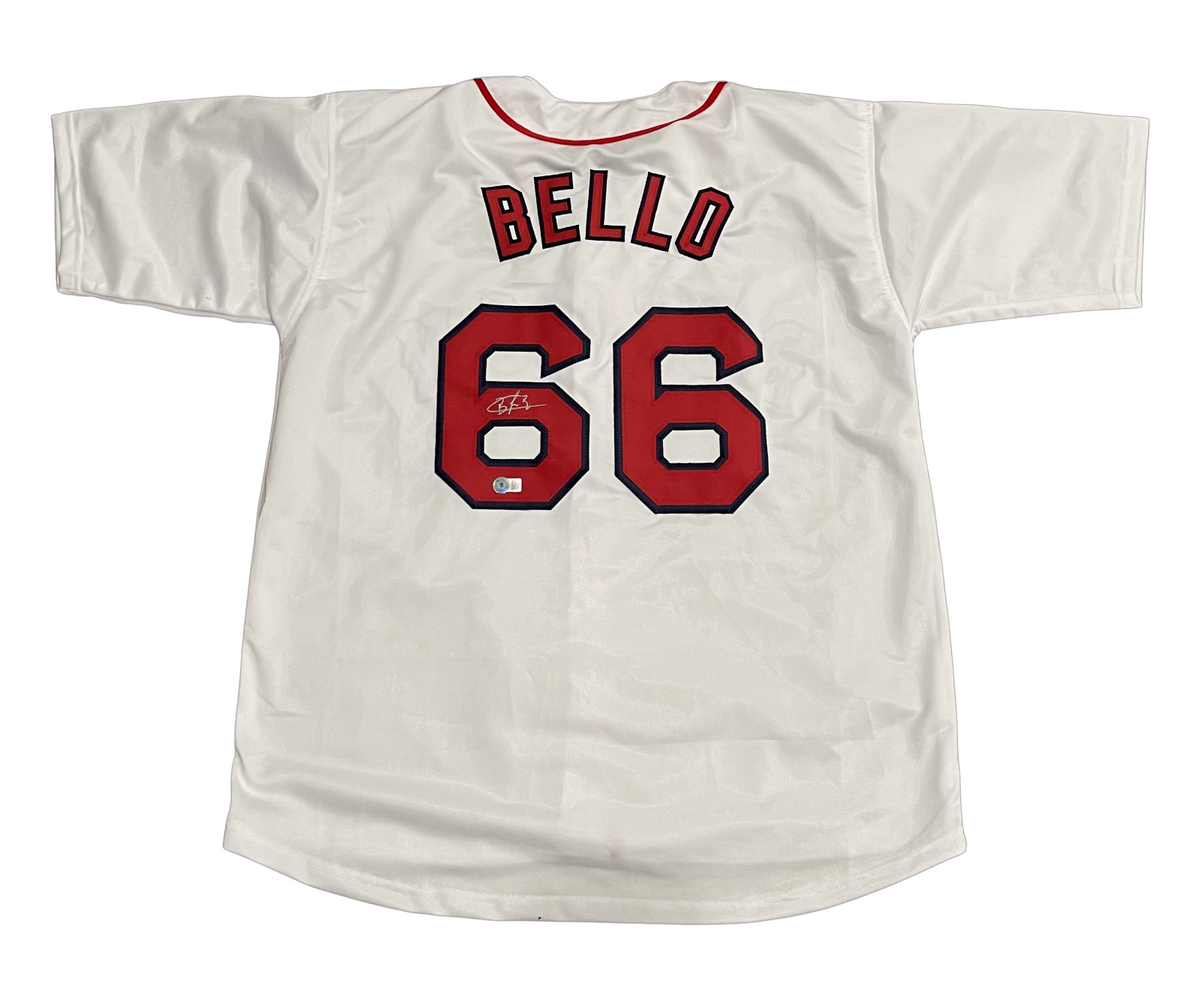 Brayan Bello Signed Boston Red Sox Custom Jersey Beckett Witness BAS COA-Powers Sports Memorabilia
