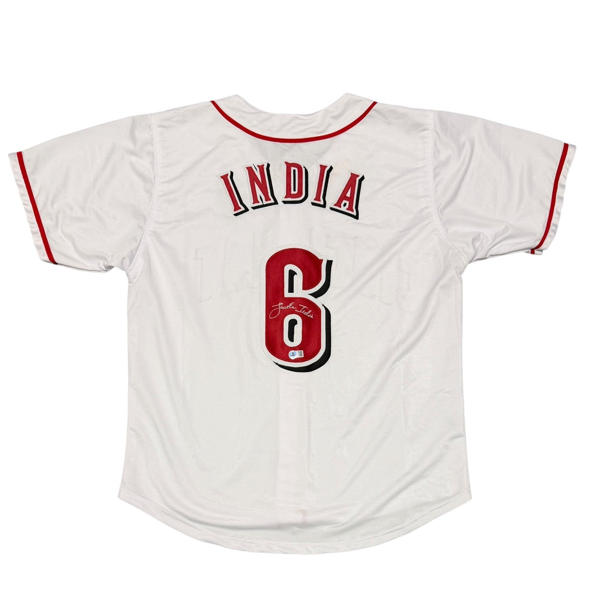Jonathan India Signed Custom Jersey Beckett Witness Authenticated - White Jersey-Powers Sports Memorabilia