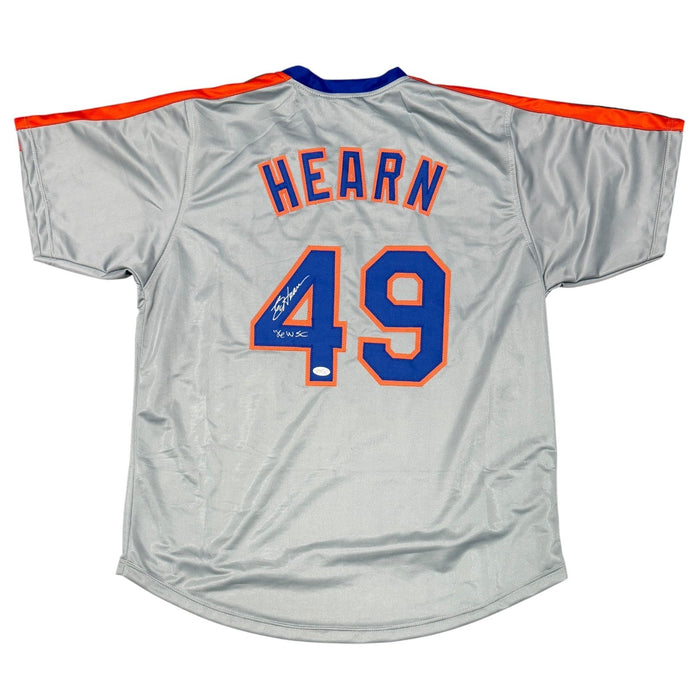 Ed Hearn Signed Custom Jersey w/ 86 WSC JSA Witness Authenticated-Powers Sports Memorabilia