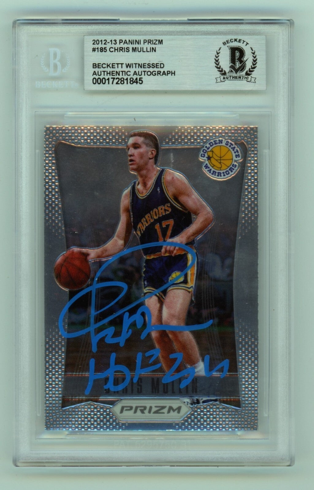 Chris Mullin 2012-13 Panini Prizm #185 Signed w/ HOF 2011 Beckett BGS BAS Auto-Powers Sports Memorabilia
