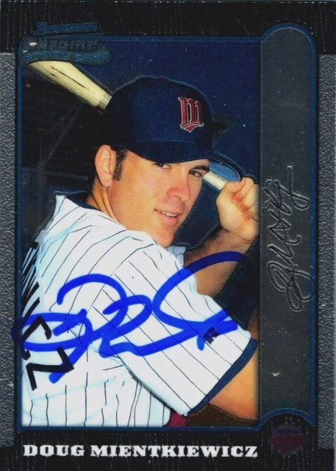 Doug Mientkiewicz Signed Auto 1999 Bowman Chrome #186 RC LSCM Authenticated Twins-Powers Sports Memorabilia