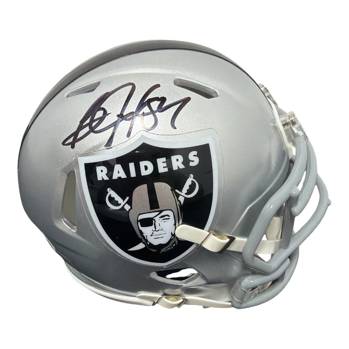 Bo Jackson Signed Oakland Raiders Speed Mini Helmet JSA Witness Authenticated-Powers Sports Memorabilia