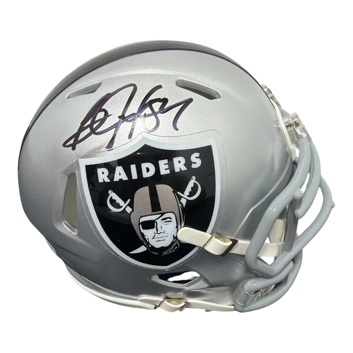 Bo Jackson Signed Autographed Oakland Raiders Speed Mini Helmet JSA Witness COA-Powers Sports Memorabilia