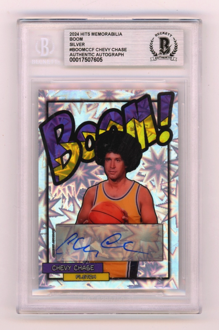 Chevy Chase Fletch 2024 Hits Memorabilia BOOM Silver Signed BGS BAS Auto-Powers Sports Memorabilia