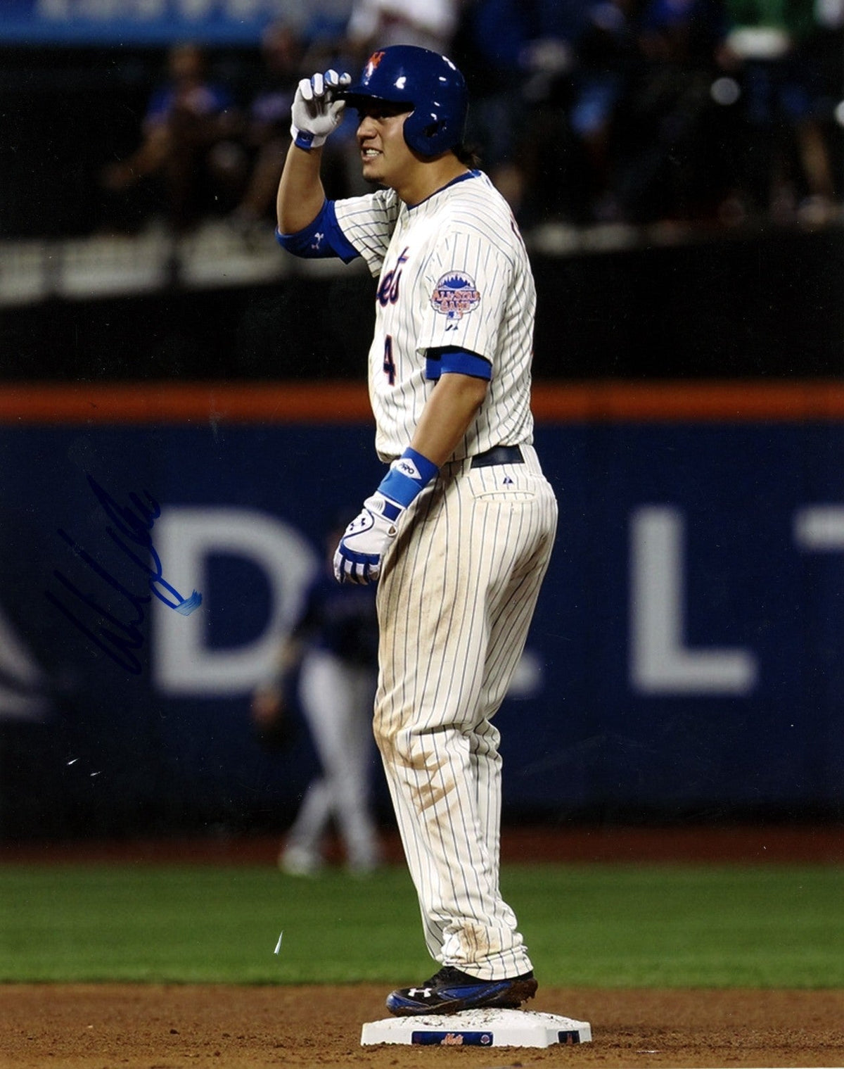 Wilmer Flores Signed New York Mets 8x10 Photo LSCM Authenticated-Powers Sports Memorabilia