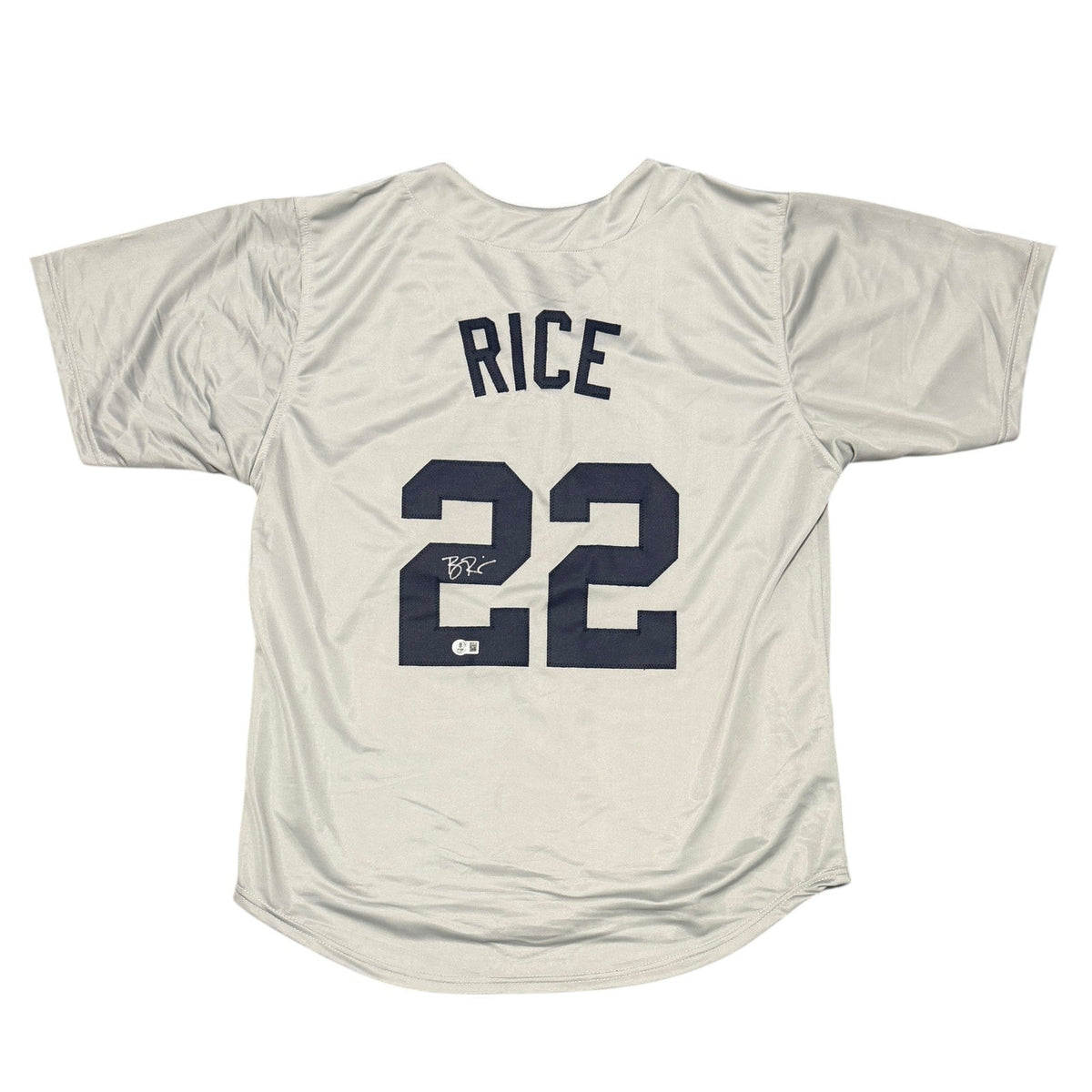 Ben Rice Signed New York Yankees Custom Jersey Beckett Witness BAS COA-Powers Sports Memorabilia
