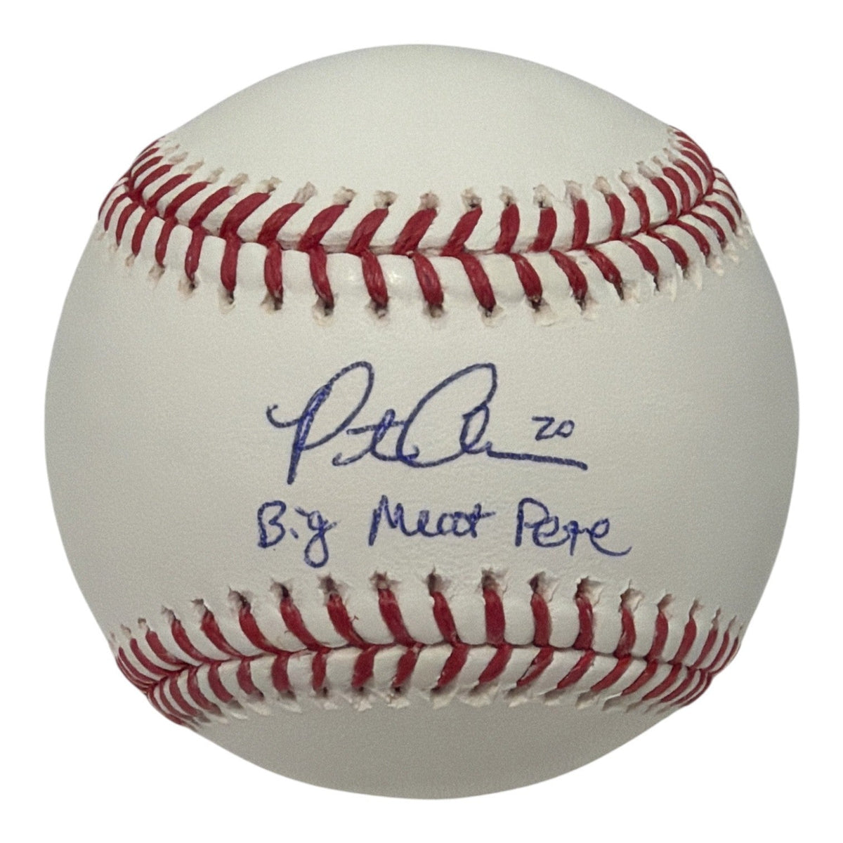 Pete Alonso Signed ROMLB Baseball w/ Big Meat Pete Insc FANATICS Authenticated-Powers Sports Memorabilia