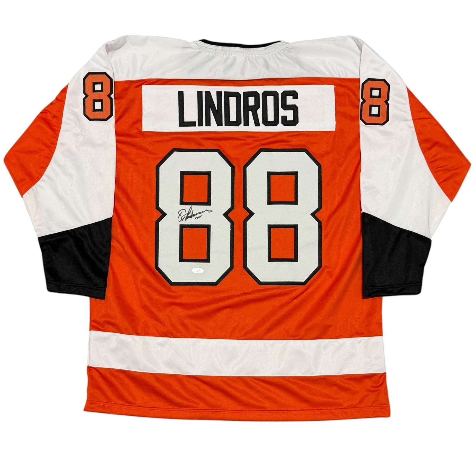 Eric Lindros Signed Custom Jersey JSA Witness Authenticated-Powers Sports Memorabilia