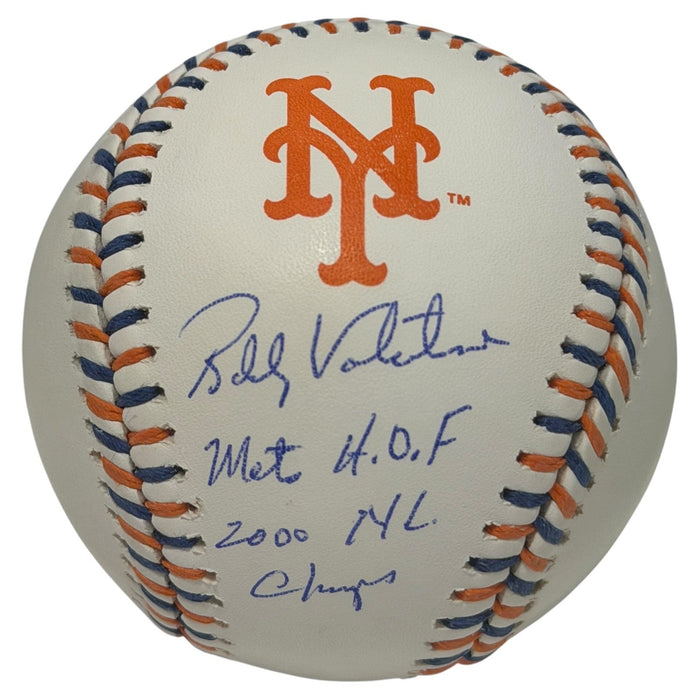 Bobby Valentine Signed New York Mets Logo Baseball w/ 2x Insc JSA Witness Authenticated-Powers Sports Memorabilia