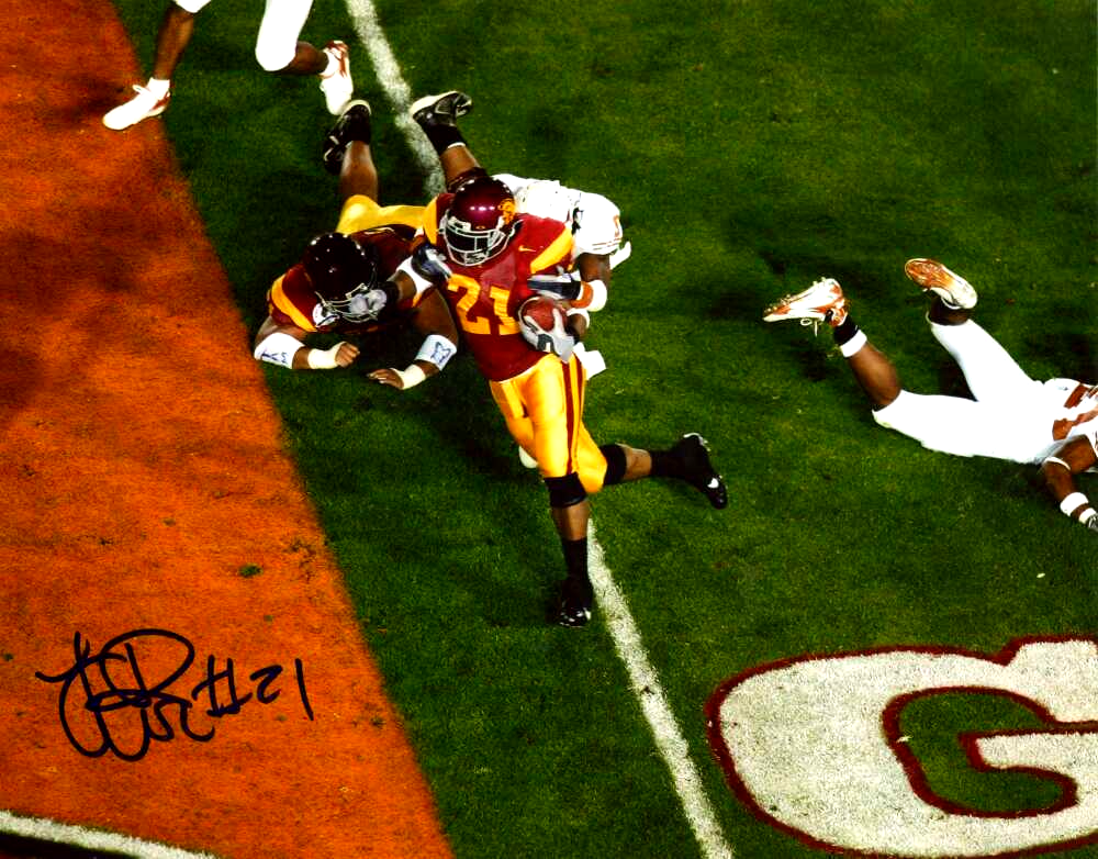 LenDale White Signed Autographed USC 8x10 Photo LSCM COA #2-Powers Sports Memorabilia