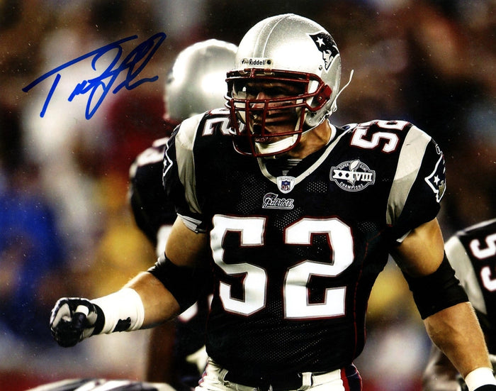 Ted Johnson Signed New England Patriots 8x10 Photo LSCM Authenticated-Powers Sports Memorabilia