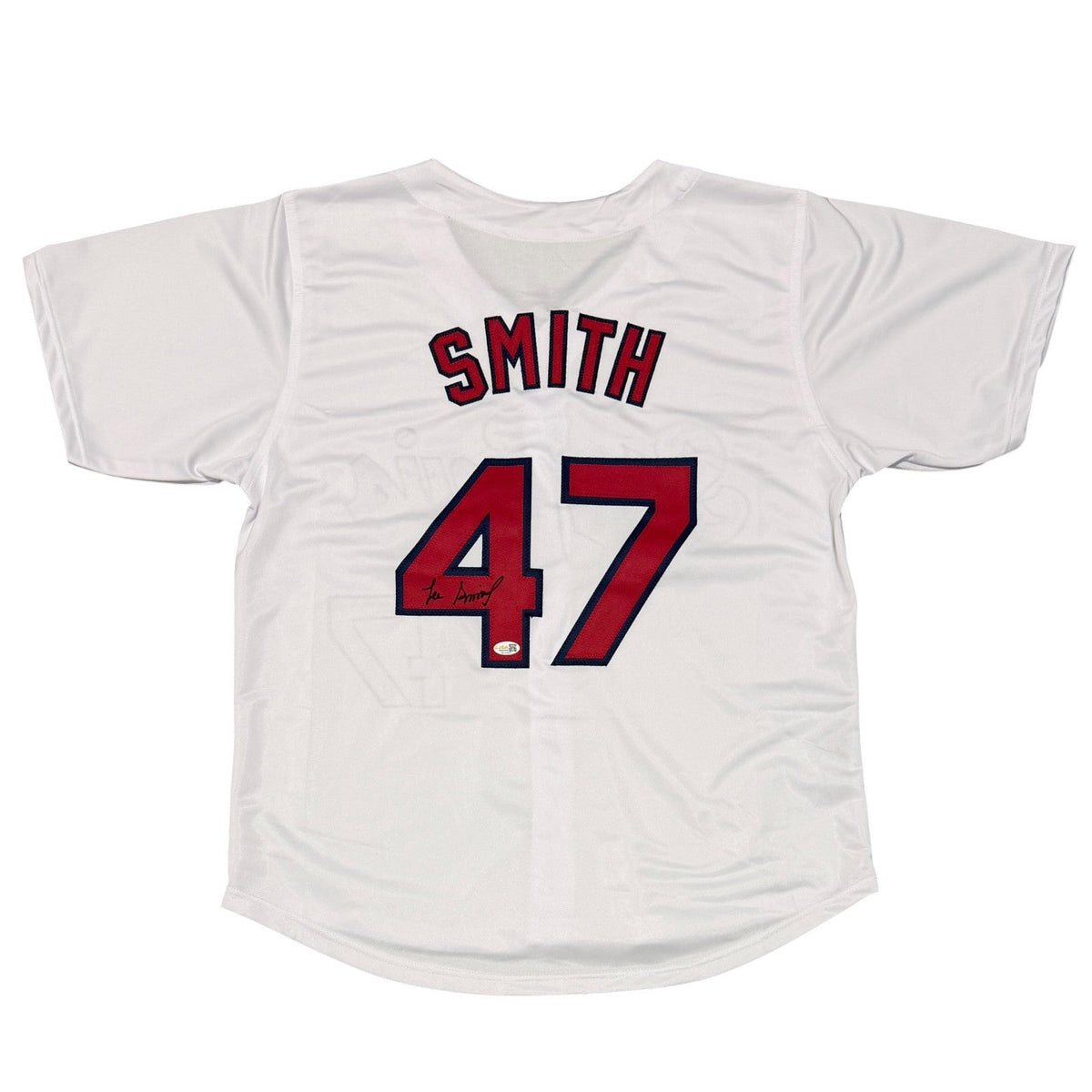Lee Smith Signed Custom Jersey JSA Witness Authenticated-Powers Sports Memorabilia