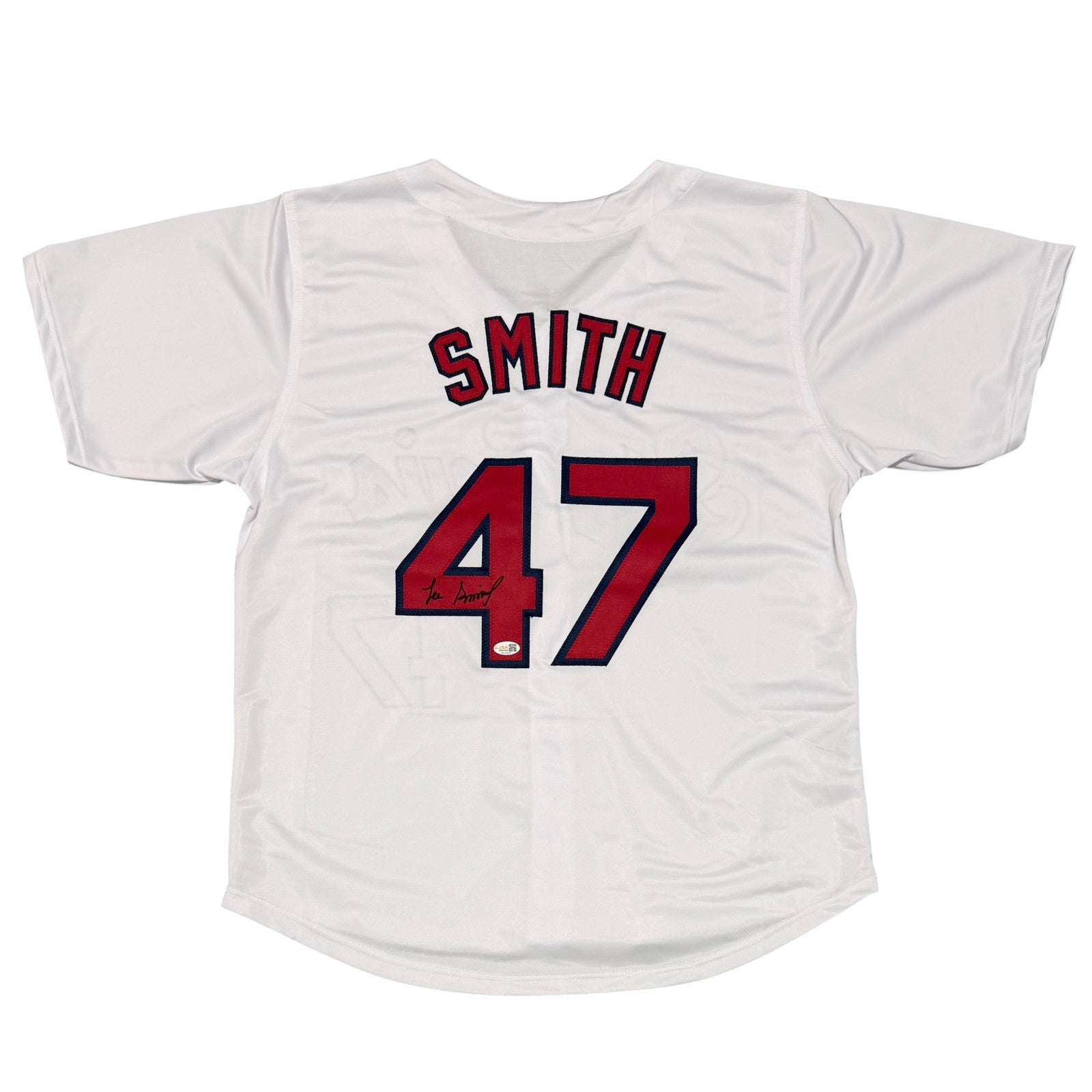 Lee Smith Signed Custom Jersey JSA Witness Authenticated-Powers Sports Memorabilia