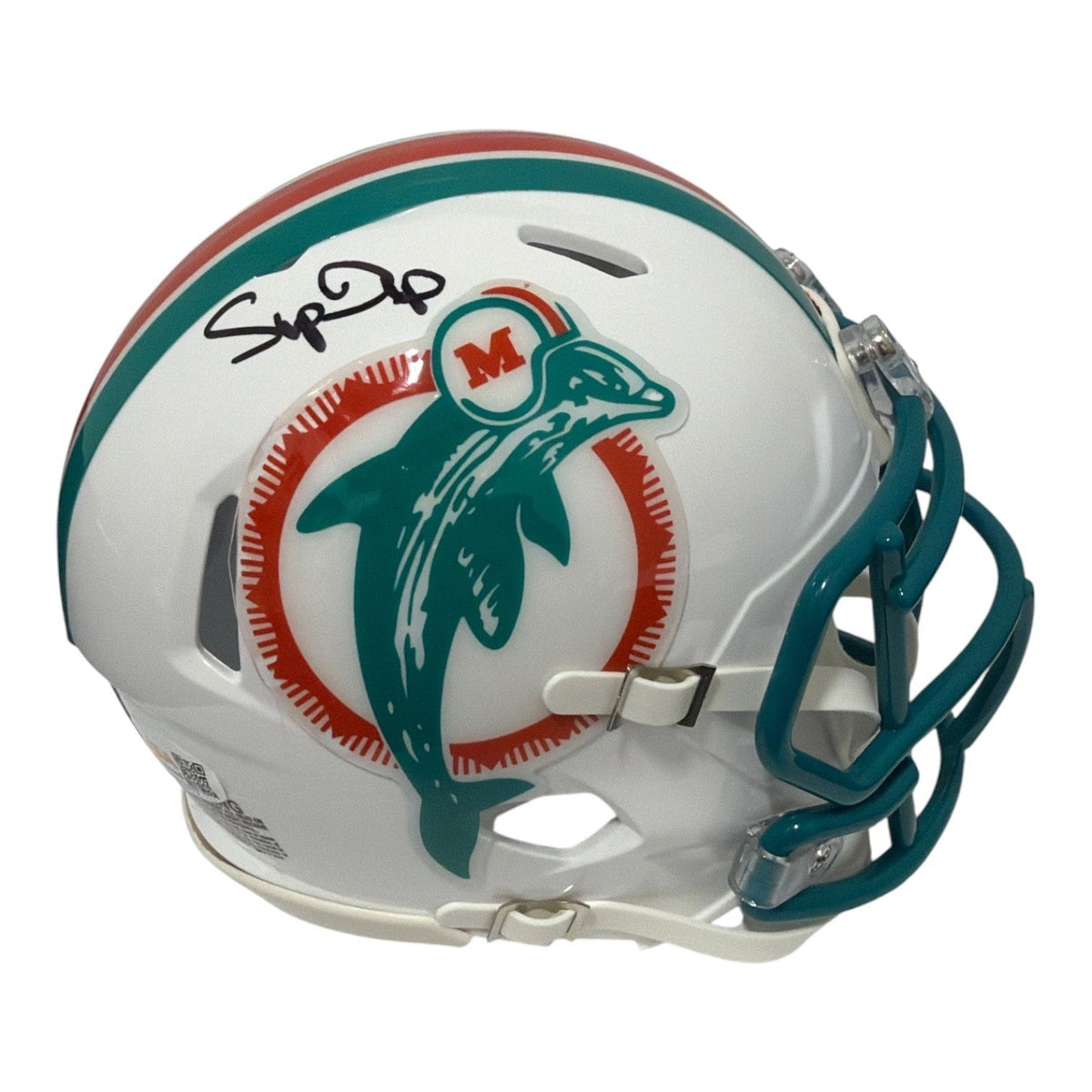 Mark Duper Signed Autographed Miami Dolphins TB Mini Helmet JSA Witness COA-Powers Sports Memorabilia