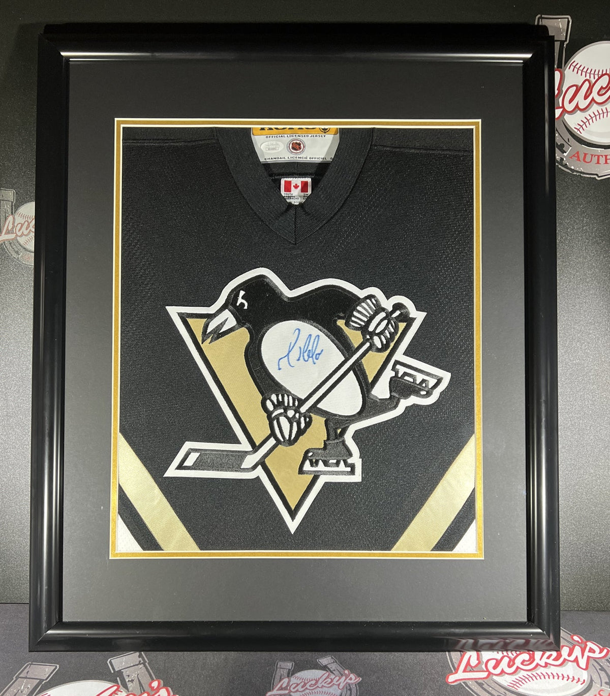 Mario Lemieux Signed Framed KOHO Jersey Pittsburgh Penguins JSA LOA-Powers Sports Memorabilia
