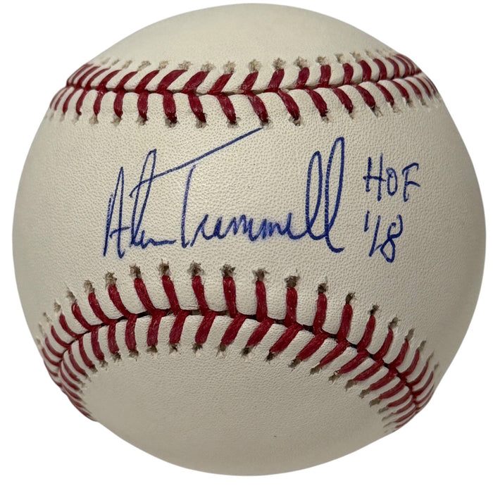 Alan Trammell Signed ROMLB Baseball w/ HOF 18 JSA Authenticated Tigers-Powers Sports Memorabilia
