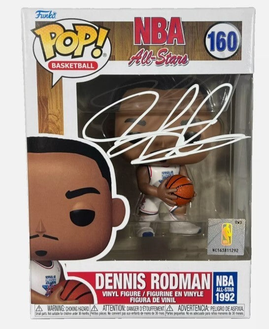Dennis Rodman Signed Auto Funko Pop 160 All-Star Beckett Witness BAS COA Pistons-Powers Sports Memorabilia