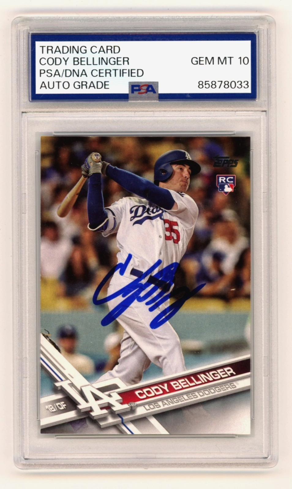 Cody Bellinger 2017 Topps Update Series #US50 Signed Auto Rookie RC PSA 10 Auto-Powers Sports Memorabilia