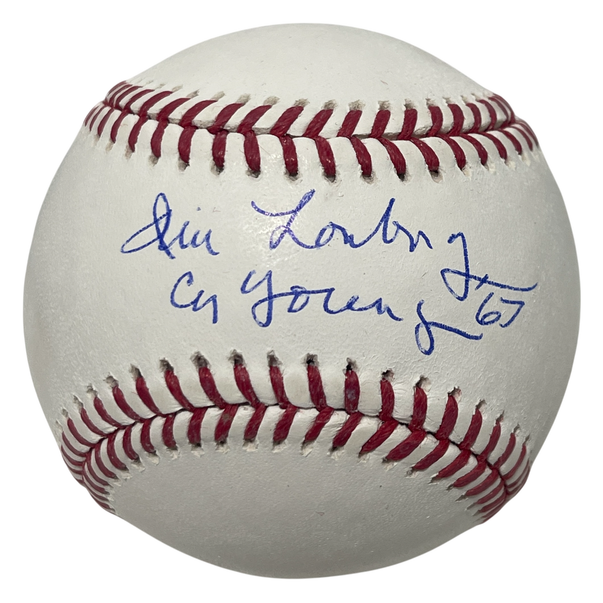 Jim Lonborg Signed ROMLB Baseball w/ CY Young 67 Beckett Witness Authenticated-Powers Sports Memorabilia