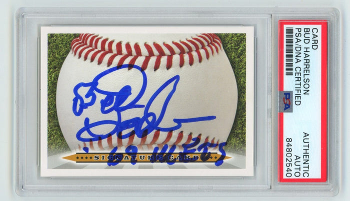 Bud Harrelson 2008 Signature Autograph Card Signed Auto w 69 Met PSA Authentic B-Powers Sports Memorabilia