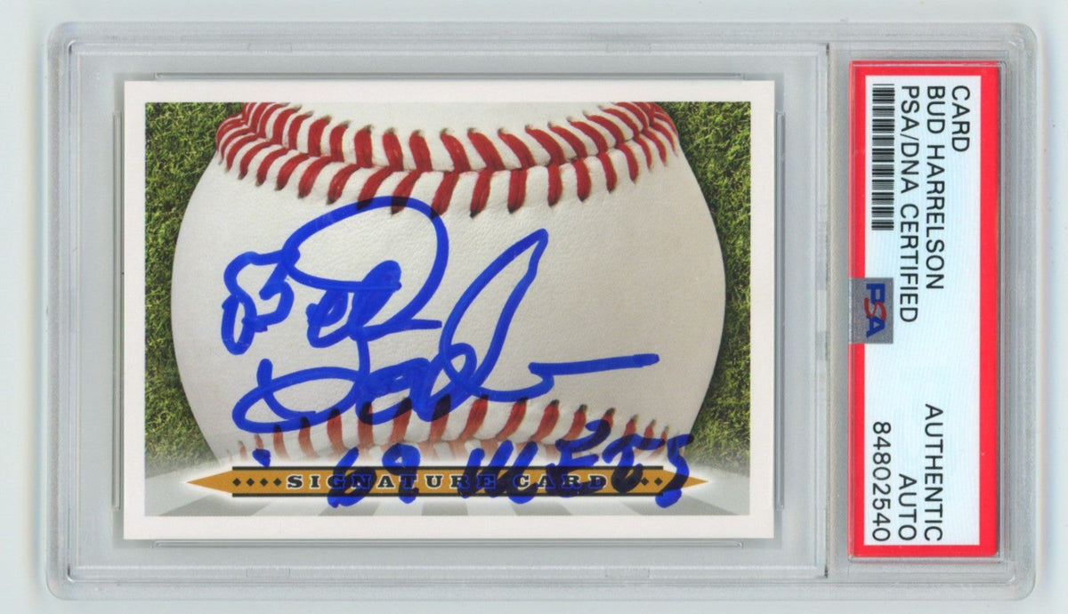 Bud Harrelson 2008 Signature Autograph Card Signed Auto w 69 Met PSA Authentic B-Powers Sports Memorabilia