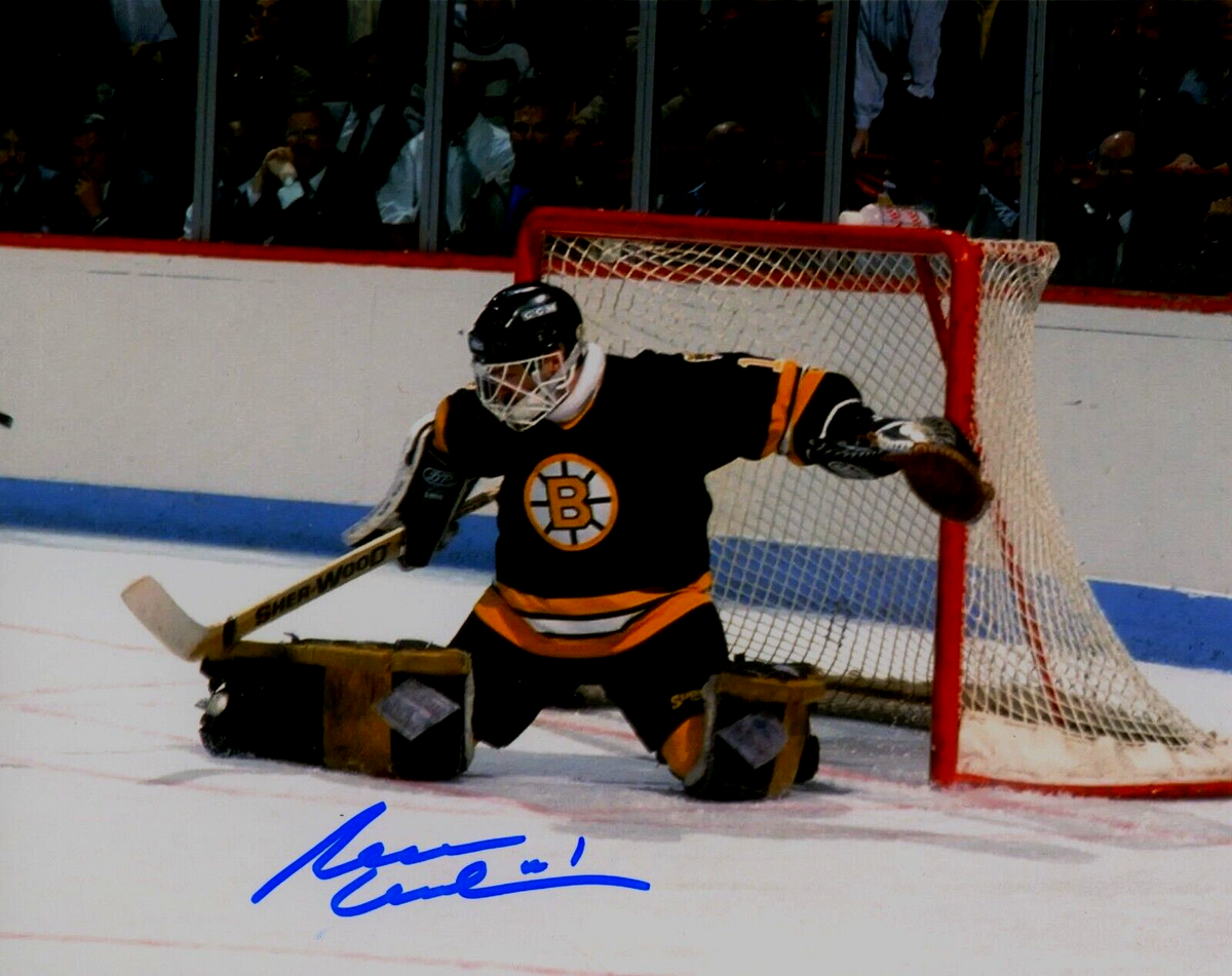Rejean Lemelin Signed Boston Bruins 8x10 Photo LSCM Authenticated #1-Powers Sports Memorabilia
