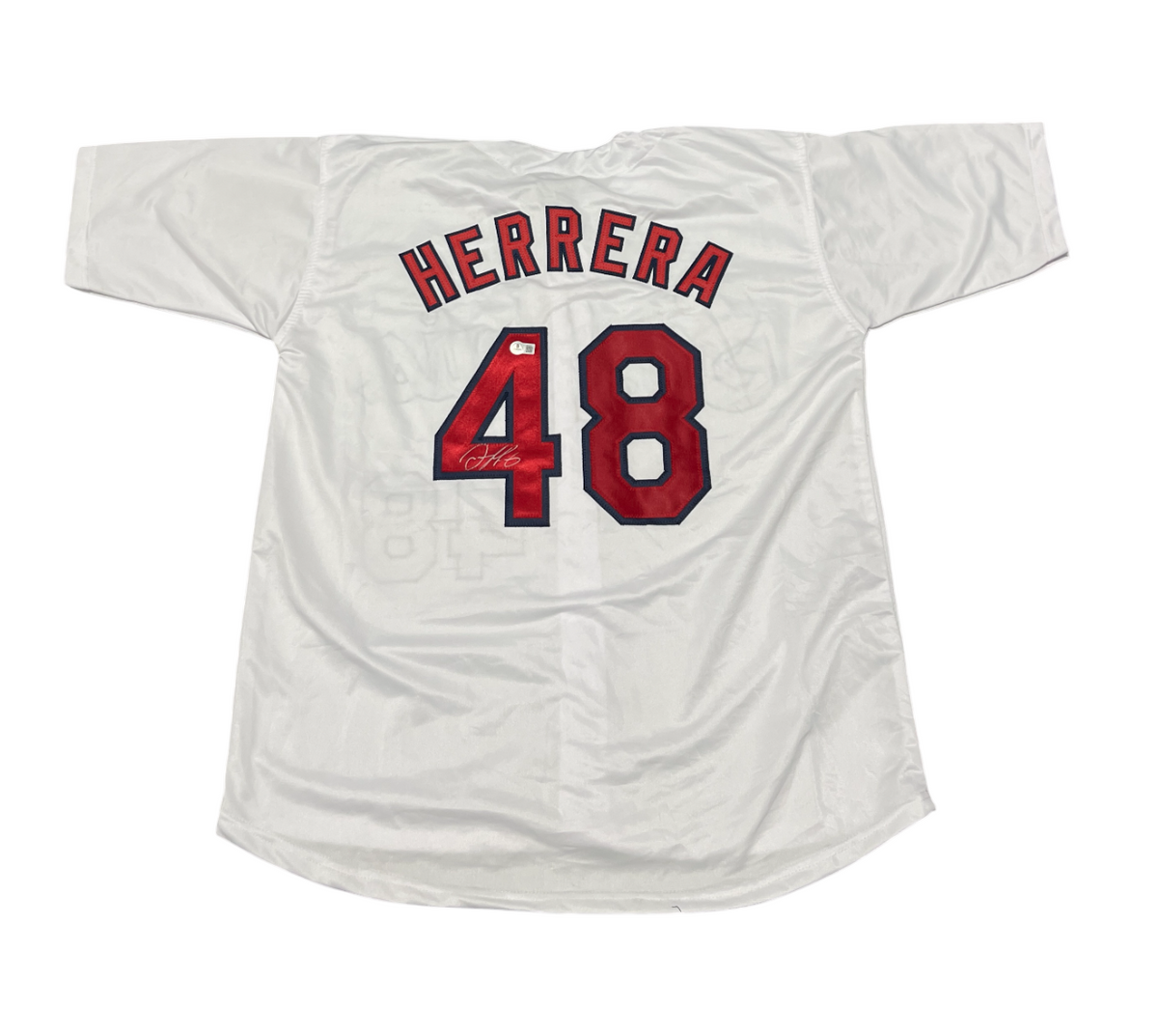 Ivan Herrera Signed St Louis Cardinals Custom Jersey Beckett Witness BAS COA-Powers Sports Memorabilia