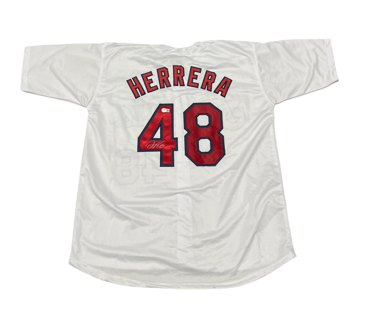 Ivan Herrera Signed Custom Jersey Beckett Witness Authenticated-Powers Sports Memorabilia
