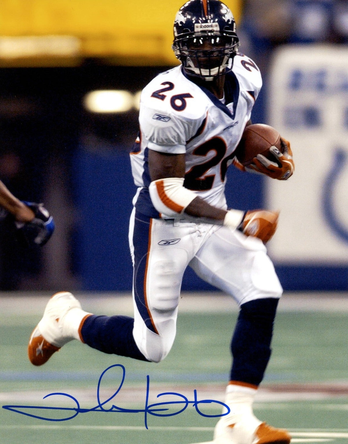 Clinton Portis Signed Denver Broncos 8x10 Photo LSCM Authenticated #1-Powers Sports Memorabilia