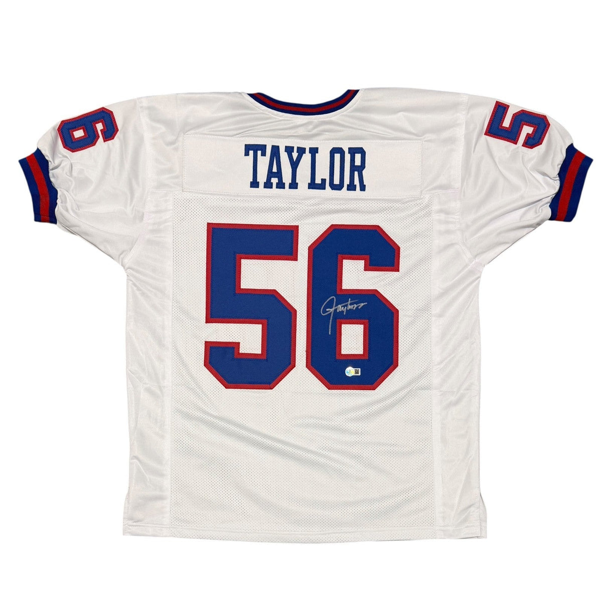 Lawrence Taylor Signed Custom Jersey Beckett Witness Authenticated-Powers Sports Memorabilia